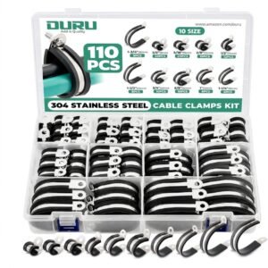 110PCS Cable Clamps Assortment Kit