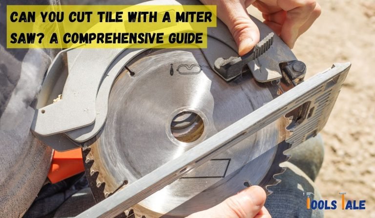 Can you cut tile with a miter saw