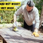 Can you sand wet wood