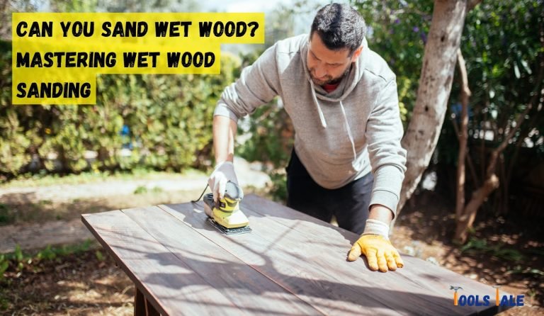 Can you sand wet wood