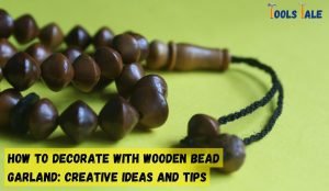 How to decorate with wooden bead garland