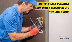 How to open a deadbolt lock with a screwdriver