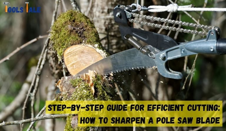 How to sharpen a pole saw blade