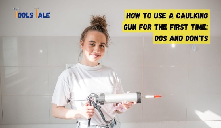 How to use a caulking gun for the first time