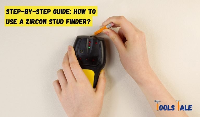Zircon stud finder being used on a wall