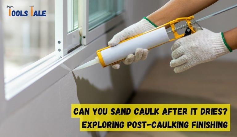Can you sand caulk after it dries