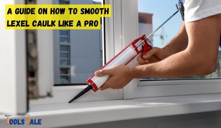 How to Smooth Lexel Caulk