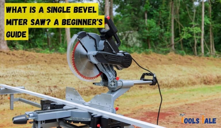 What is a single bevel miter saw