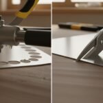 nibbler vs shears comparison cutting sheet metal side by side