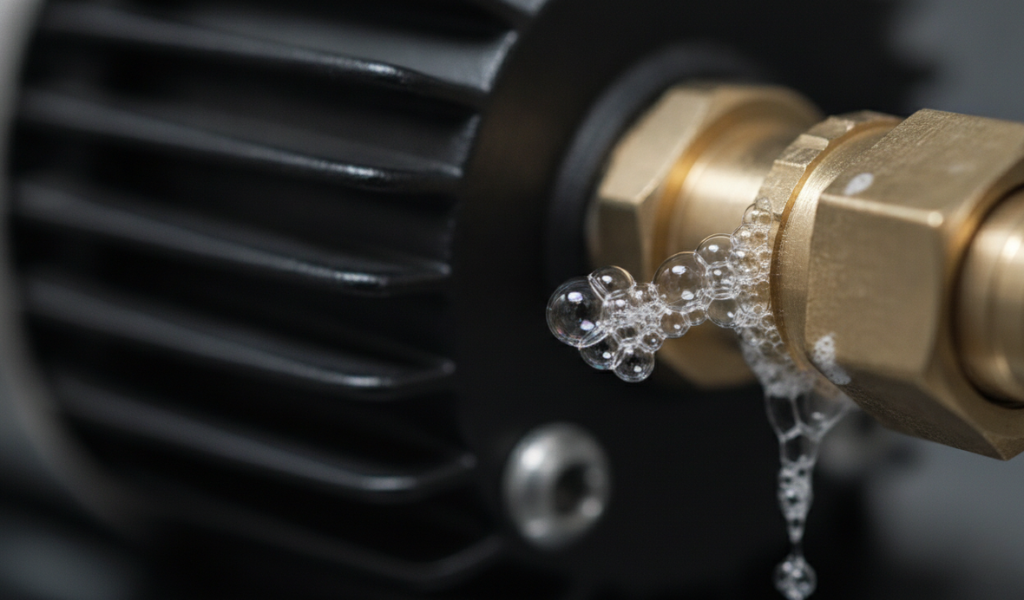 The Soapy Water Leak Test