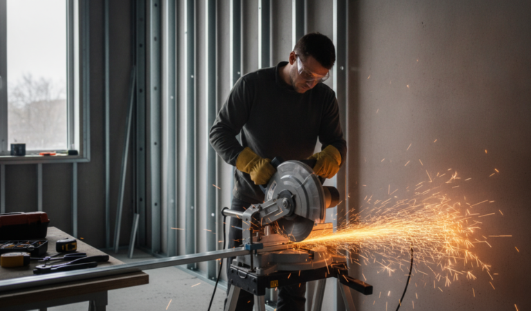 How To Cut Metal Studs Safely and Accurately