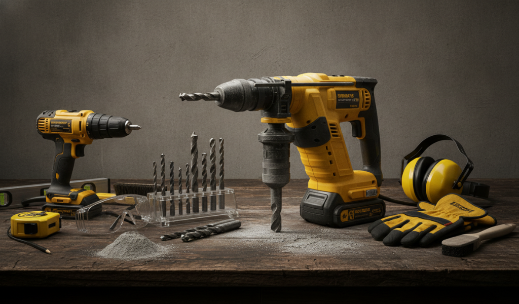 Tools and Equipment Needed for Drilling Concrete