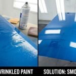How to fix spray paint wrinkling on a metal surface