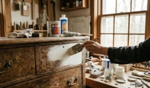 can you paint over stained wood without sanding using primer and no-sand techniques on a dresser