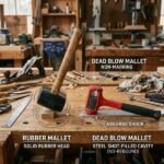 Rubber Mallet vs. Dead Blow Mallet mechanical difference and internal steel shot structure