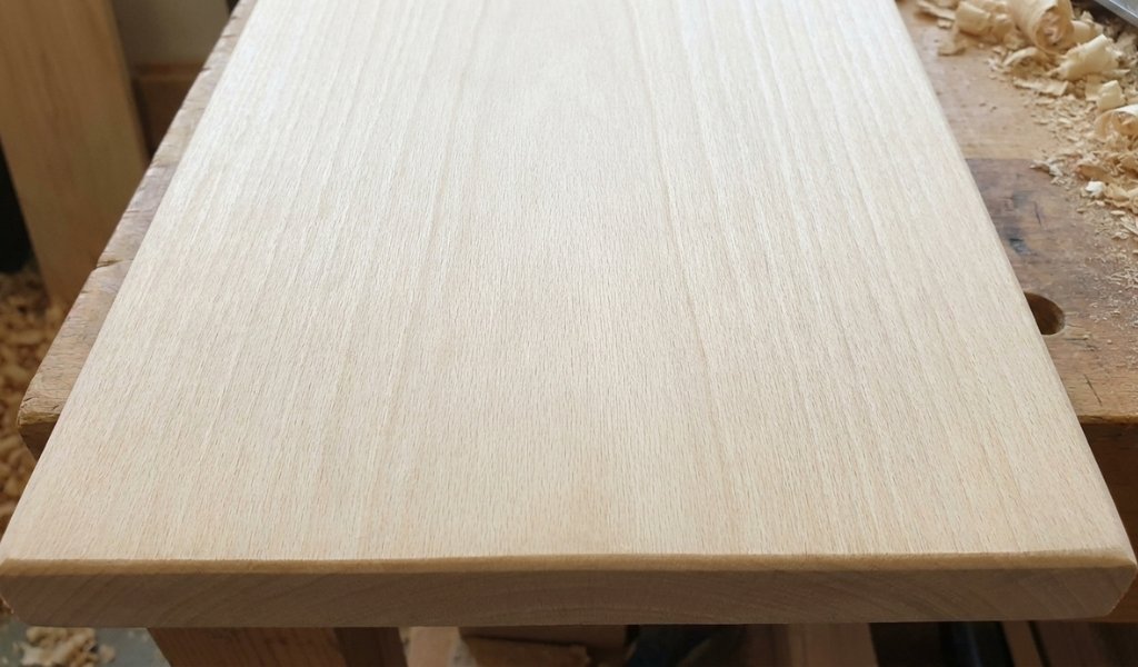 rubberwood lumber texture and light grain appearance