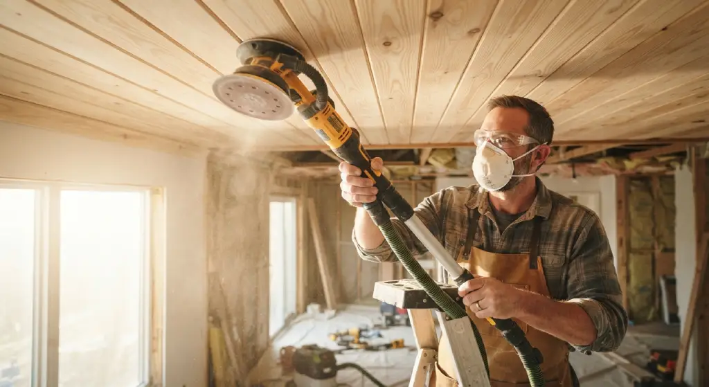 Sanding Tongue and Groove Ceilings: Complete Guide