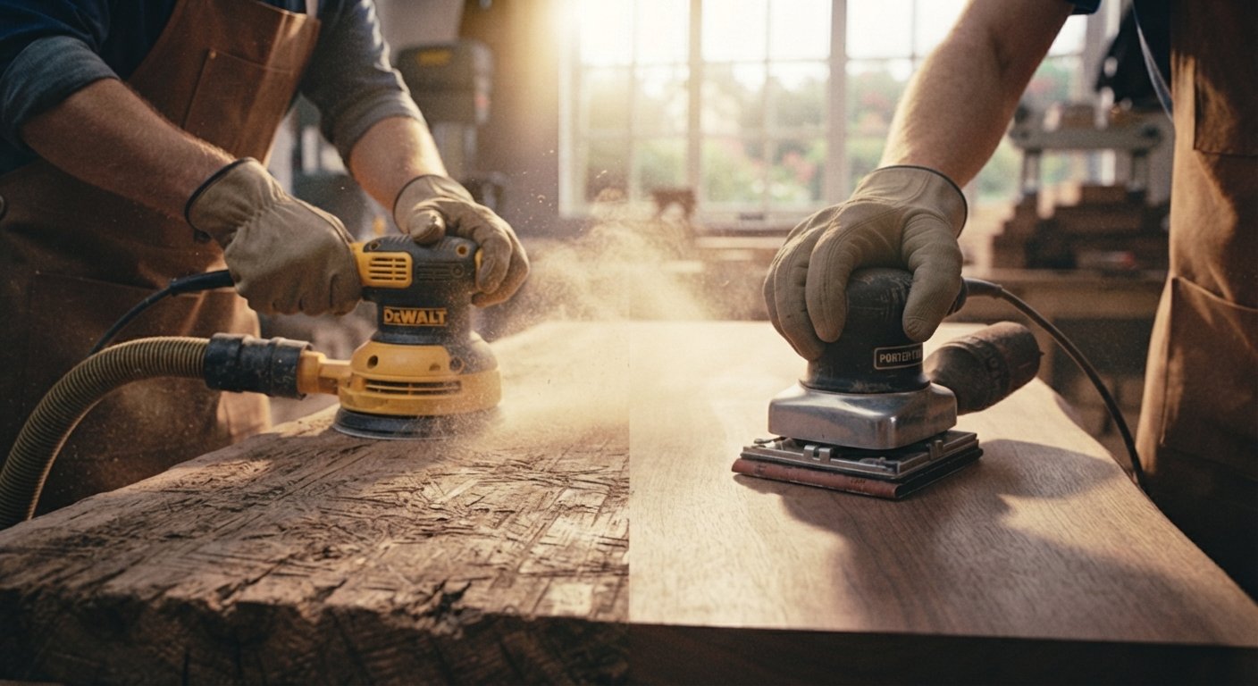 Orbital Sander vs. Palm Sander: Differences, Pros, and Cons