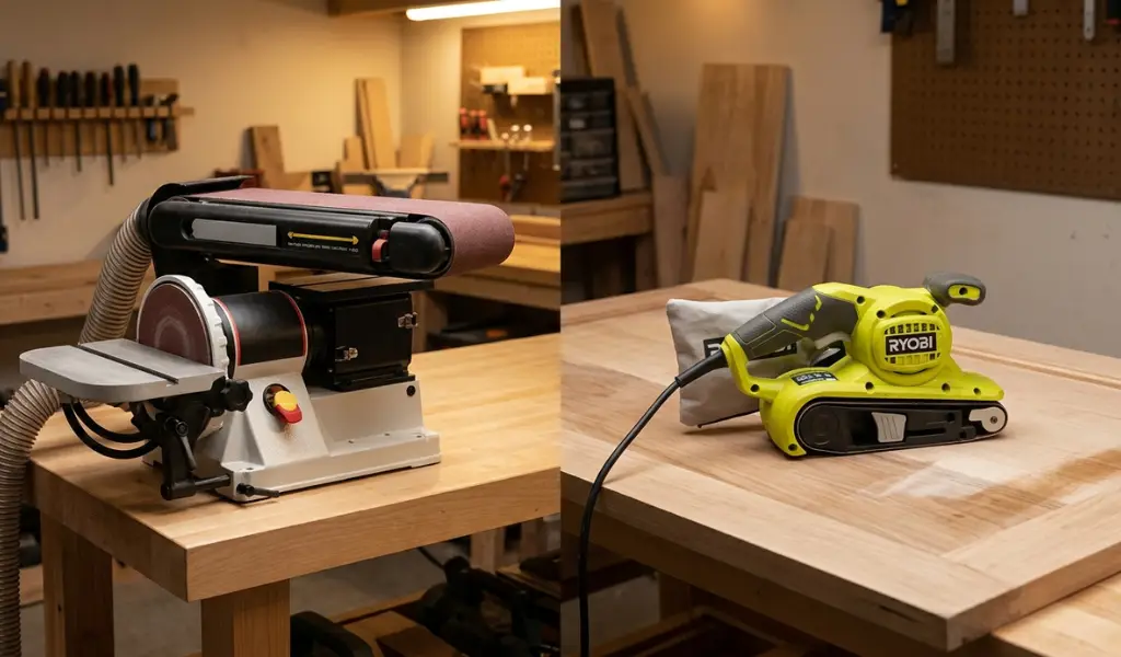Benchtop Belt Sander vs. Hand Belt Sander: Ultimate Workshop Comparison
